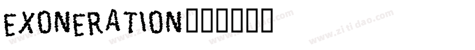 EXONERATION字体转换
