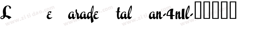 LoveParadeItalian-4n1l字体转换