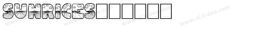 Sunrices字体转换
