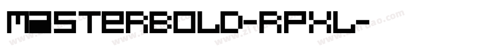 MasterBold-rPxL字体转换
