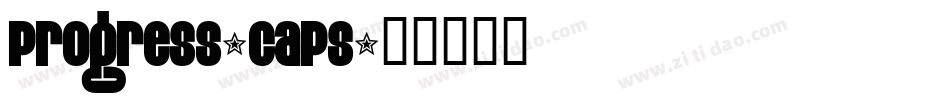 Progress-CAPS字体转换