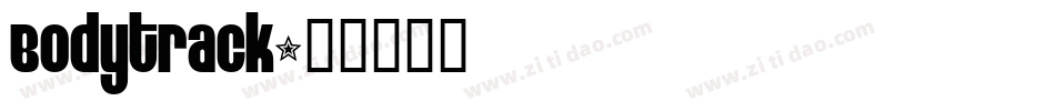 Bodytrack字体转换