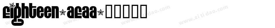 Eighteen-AEAA字体转换