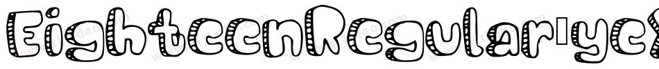 EighteenRegular-yeXm字体转换 EighteenRegular-yeXm字体转换