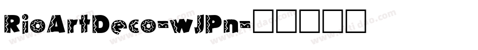 RioArtDeco-wJPn字体转换