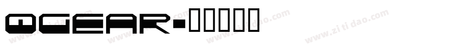 QGEAR字体转换