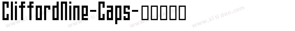 CliffordNine-Caps字体转换