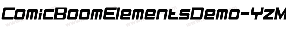 ComicBoomElementsDemo-YzMMO字体转换