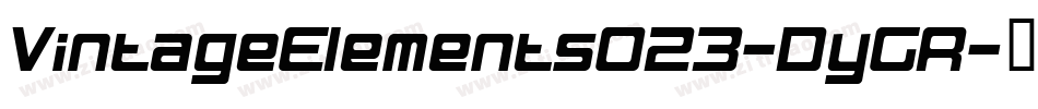 VintageElements023-DyGR字体转换