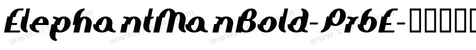 ElephantManBold-Pr6E字体转换