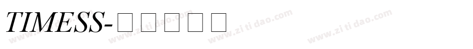 TIMESS字体转换