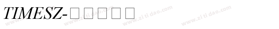 TIMESZ字体转换