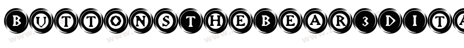 ButtonsTheBear3DItalic-4z2K字体转换
