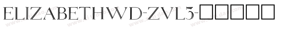 ElizabethWd-ZVl3字体转换