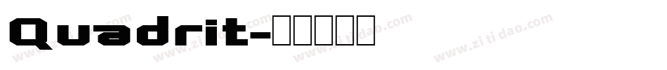 Quadrit字体转换
