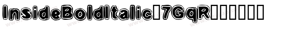 InsideBoldItalic-7GqR字体转换