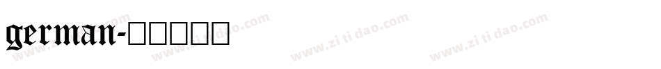 german字体转换