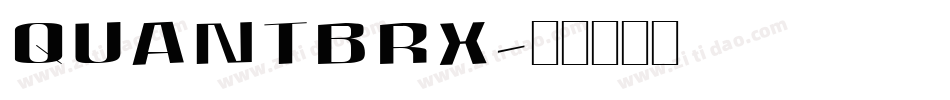 QUANTBRX字体转换