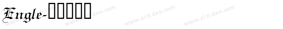 Engle字体转换