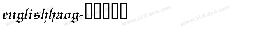 englishhaog字体转换