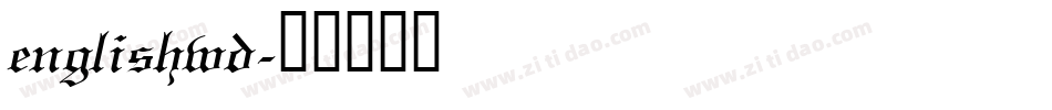 englishwd字体转换