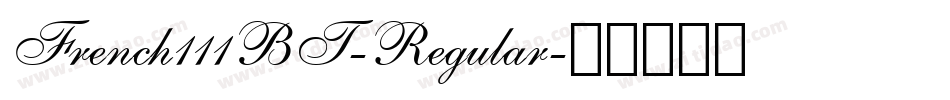 French111BT-Regular字体转换