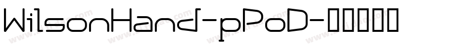 WilsonHand-pPoD字体转换
