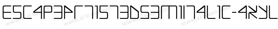 EscapeArtist3DSemiItalic-axYL5字体转换
