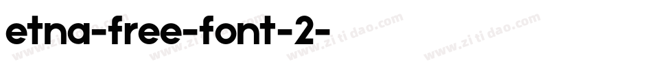 etna-free-font-2字体转换