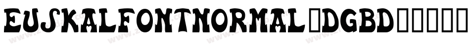 EuskalFontNormal-DGBd字体转换