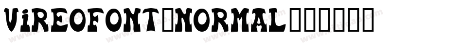 VireoFont-Normal字体转换