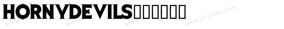 Hornydevils字体转换