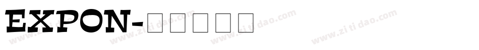EXPON字体转换