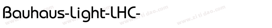 Bauhaus-Light-LHC字体转换