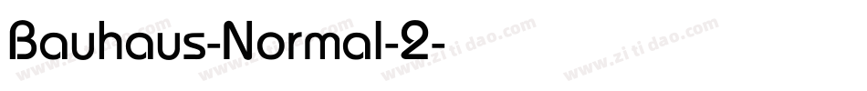 Bauhaus-Normal-2字体转换