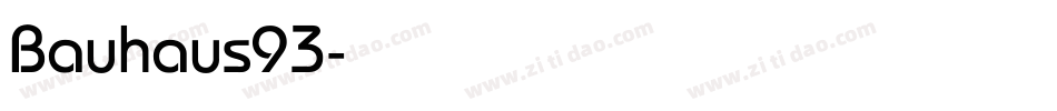 Bauhaus93字体转换