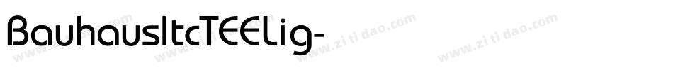 BauhausItcTEELig字体转换