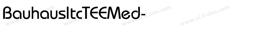 BauhausItcTEEMed字体转换