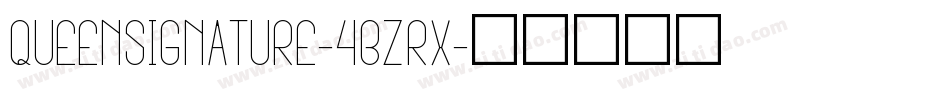 QueenSignature-4BZrx字体转换