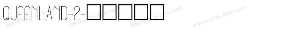 Queenland-2字体转换