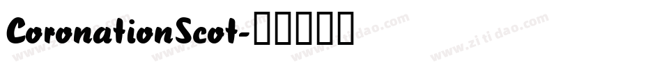 CoronationScot字体转换