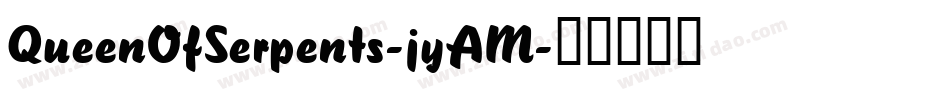 QueenOfSerpents-jyAM字体转换