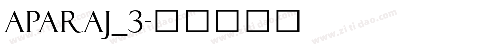 aparaj_3字体转换