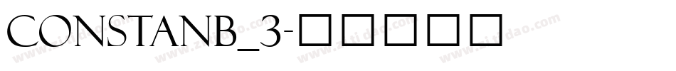 constanb_3字体转换