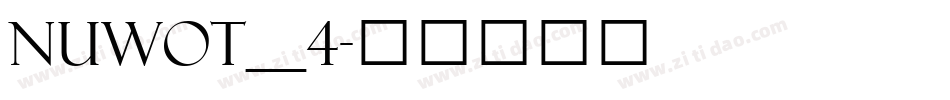 Nuwot__4字体转换