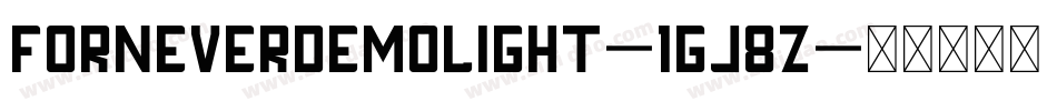 ForneverDemoLight-1Gj8Z字体转换