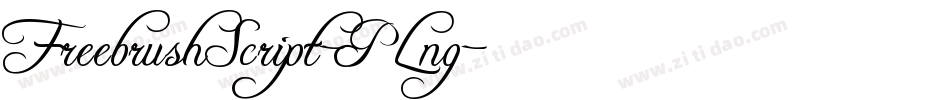 FreebrushScript-PLng字体转换