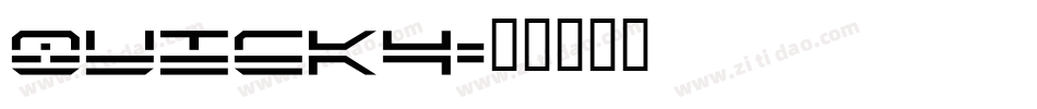 QUICK4字体转换