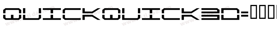 quickquick3d字体转换