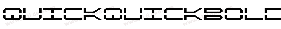 quickquickboldital字体转换